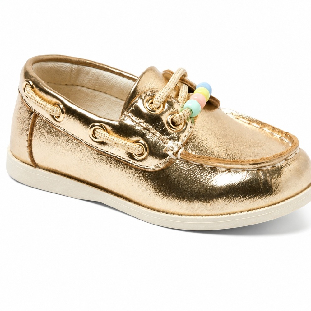 Toddler Girls' Hampton Boat Shoes by Cat & Jack Gold Size 9